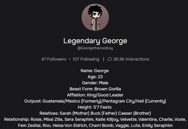 nightmareisbae's tweet image. Mister man over here has stolen characters from the community am in and posted them on Character.ai

I don't normally make callout posts but I think this one is just plain undefendable, you knew what you were doing.

character.ai/profile/George…
Check for yourself.