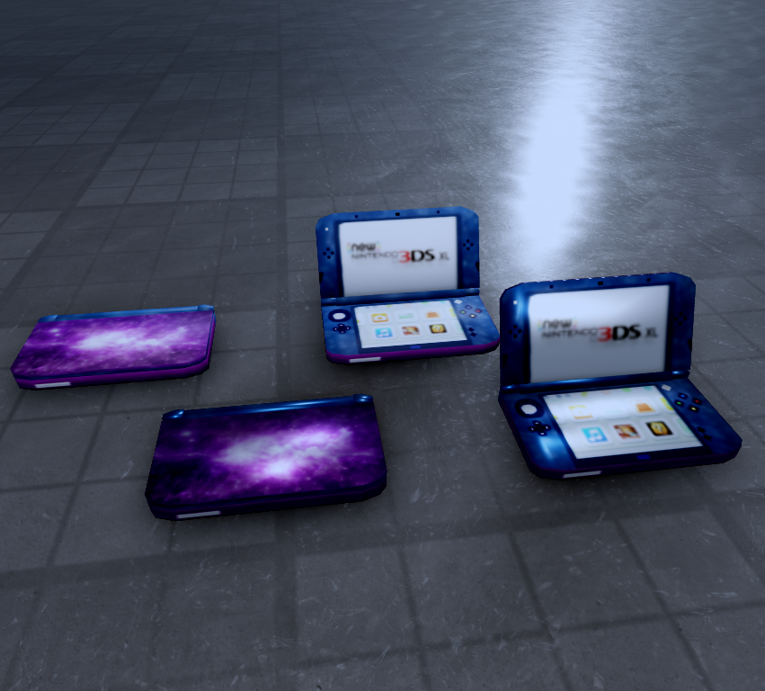 Ultra_Kaycal's tweet photo. Galaxy 3DS XL

116 poly &amp; 200x200 texture https://t.co/U6yEAo4j65