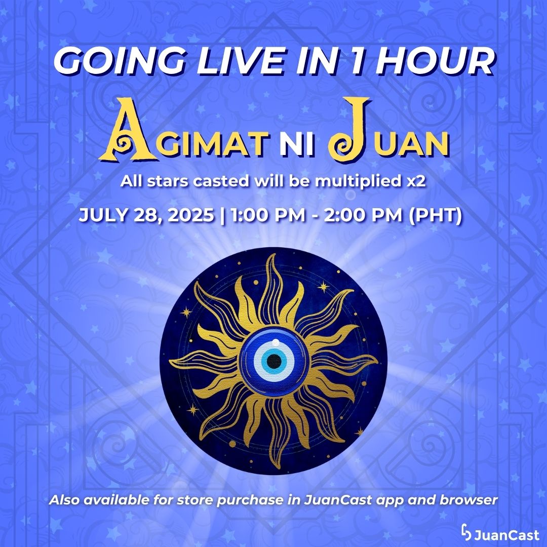 NotJuanCastPH's tweet image. 1 Hour to Go ‼️
Agimat ni Juan will be live in just 1 hour! Hurry and finish watching ads 📱 and spinning the wheel while still time.
Let’s show our love 🩵 and support to our favorites!
#JuanCast #EveryJuansChoice #AgimatNiJuan