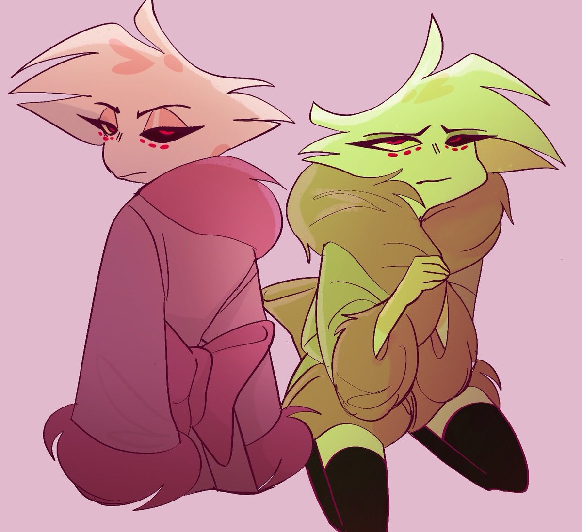 Sits in his room and mogs

#hazbinhotel #angeldust