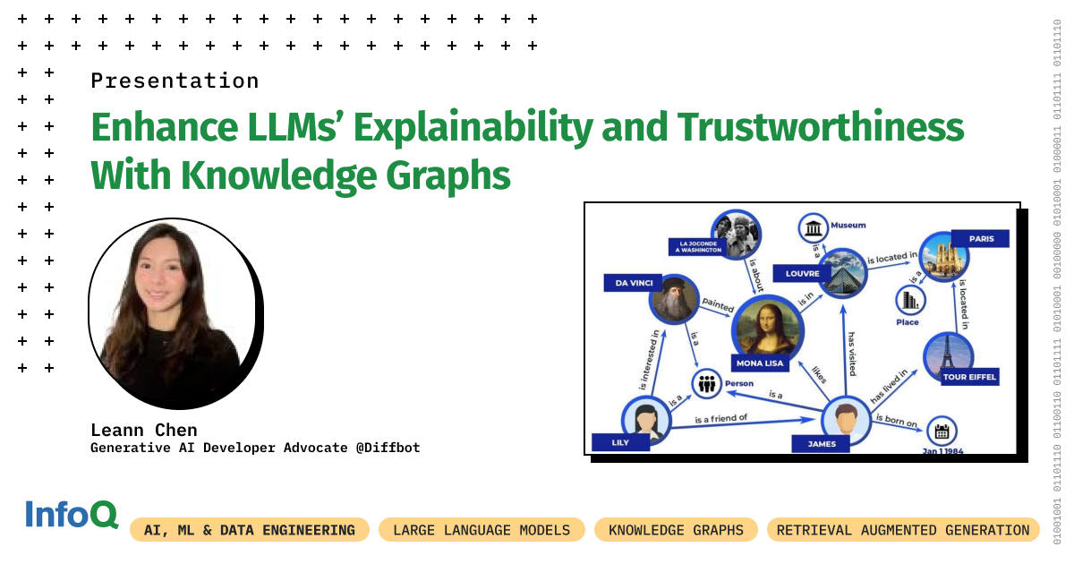 InfoQ's tweet image. Discover how integrating #KnowledgeGraphs with #LLM-based systems delivers structured data as a ground truth!
This approach tackles key challenges like:
✅ Hallucinations
✅ The “lost-in-the-middle” issue
…especially in #RAG apps.
🎬 #InfoQ video: bit.ly/4lM6y37
#AI