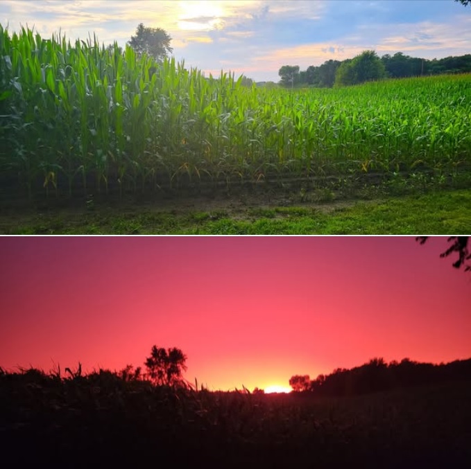 God's glorious handiwork!
Sunsets viewed from Saint Michael this weekend, Friday &amp; Sunday.