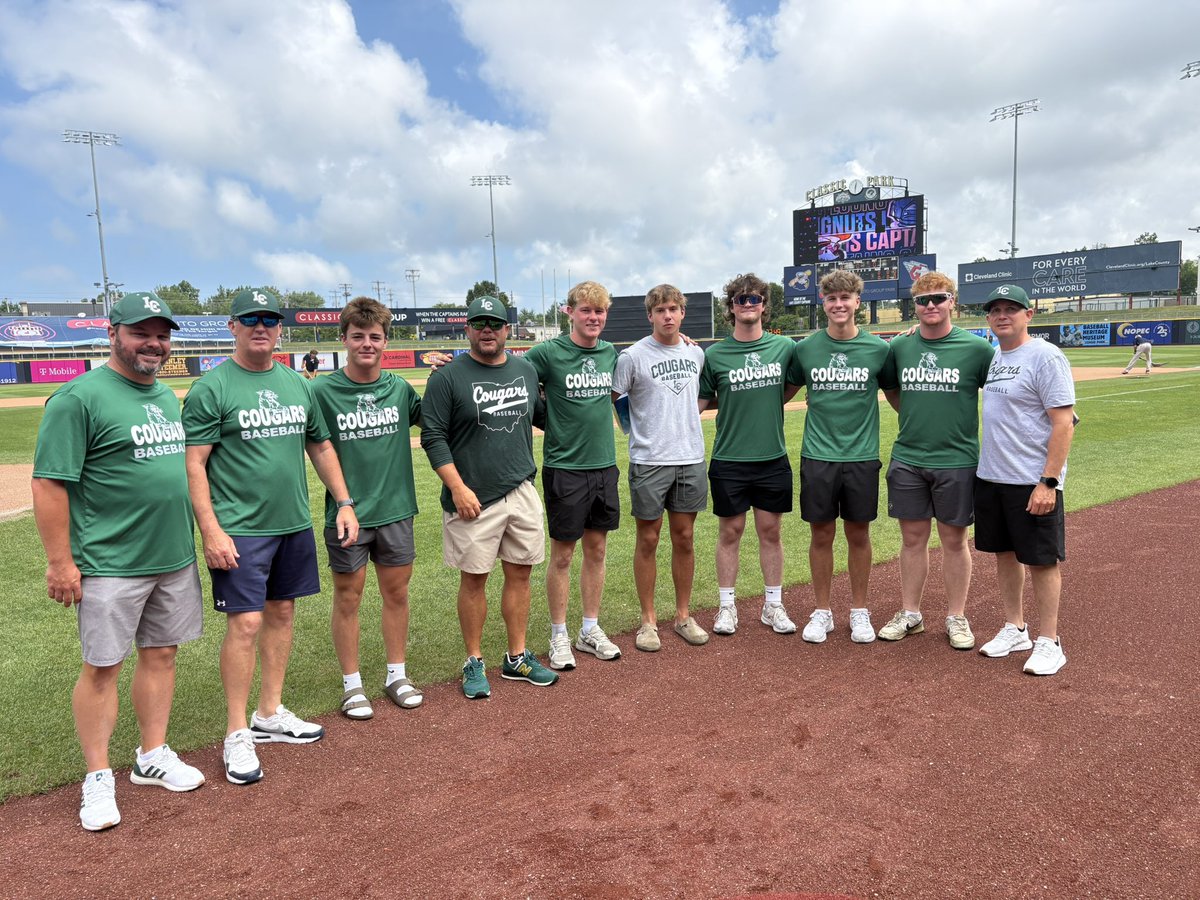 LCCougarBASE's tweet image. Thank you to the Lake County Captains for hosting and honoring our 2025 championship boys baseball team! @lccougarsad @lakecatholic @lccaptains
