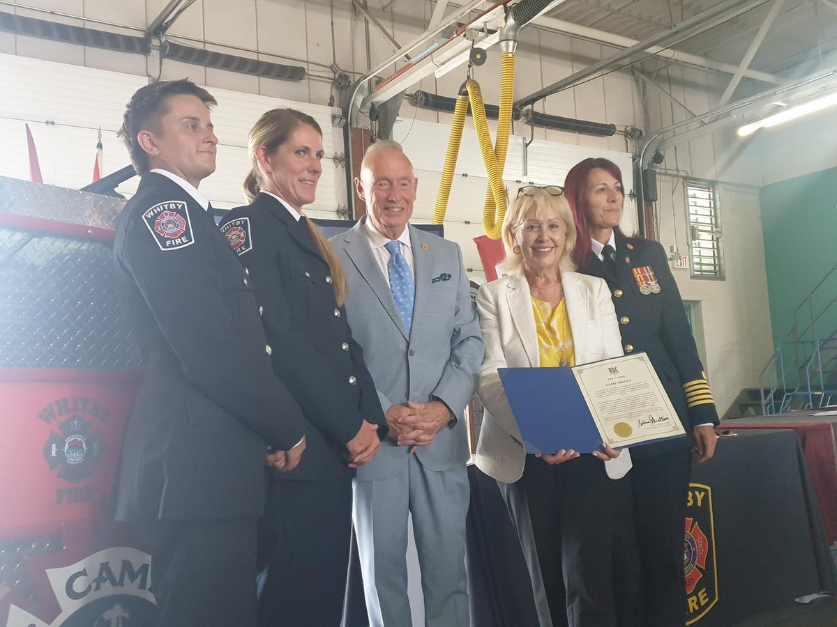 Proud to join MPP Lorne Coe at the Camp Molly graduation in Durham today! This outstanding program empowers young women with the skills, confidence, and courage to explore careers in the fire services. A powerful celebration of leadership, resilience, and limitless potential.