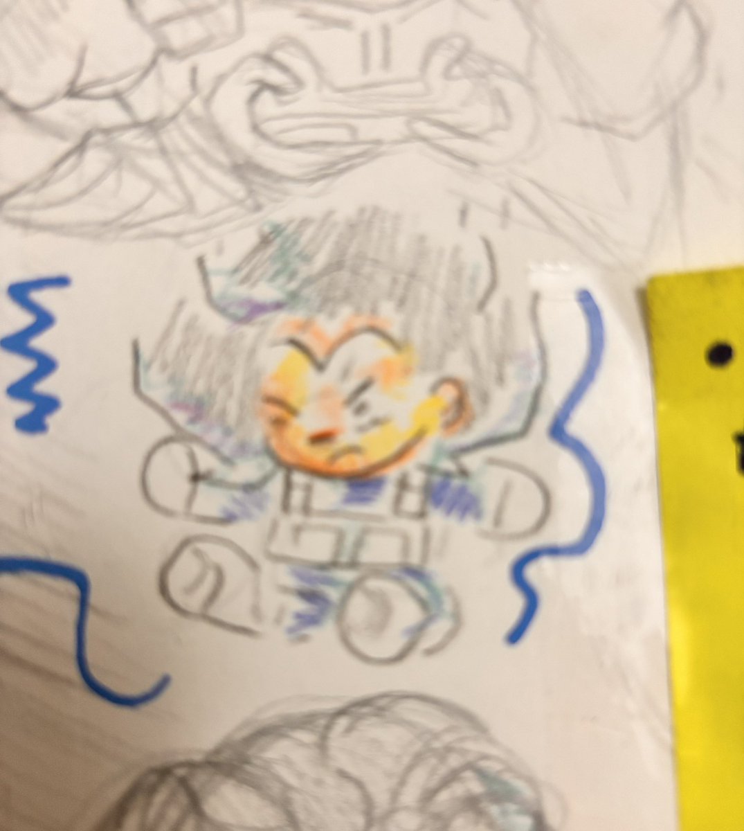 lheartcakepops's tweet photo. ۫ ꣑ৎ   .  some more fanart because i liked the way i colored his hair so i decided to test my skills,  its very messy but i like the layered look especially shenron . 

also ignore the pocsa testing on the side i was testing my markers 😓 ,, https://t.co/o21sOEihcD
