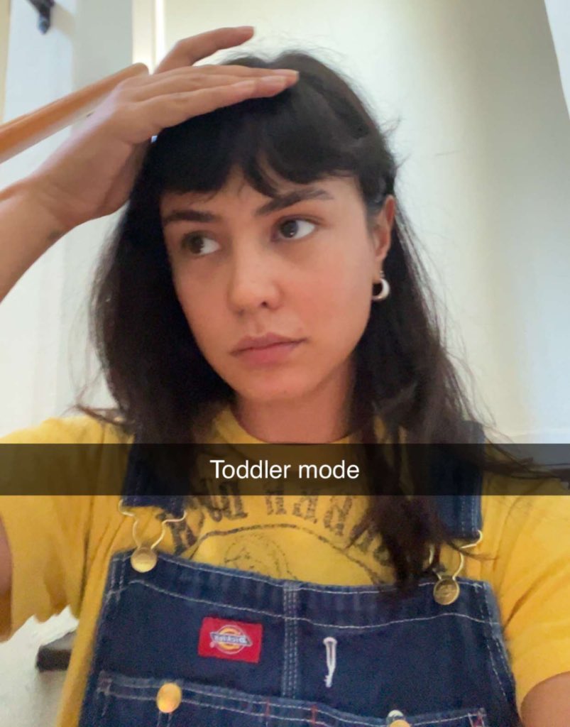 she makes me want bangs fr