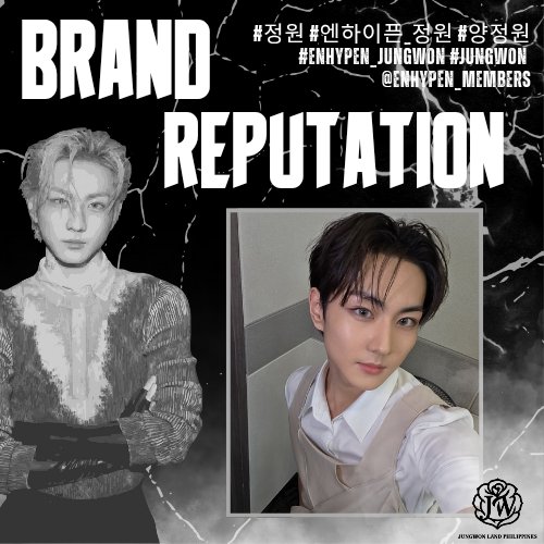 JUNGWONLANDPHL's tweet image. JUNGWON - BRAND REPUTATION

REPOST, LIKE, and REPLY the complete hashtags 🐈

#정원 #엔하이픈_정원 #양정원 #ENHYPEN_JUNGWON #JUNGWON @ENHYPEN_members