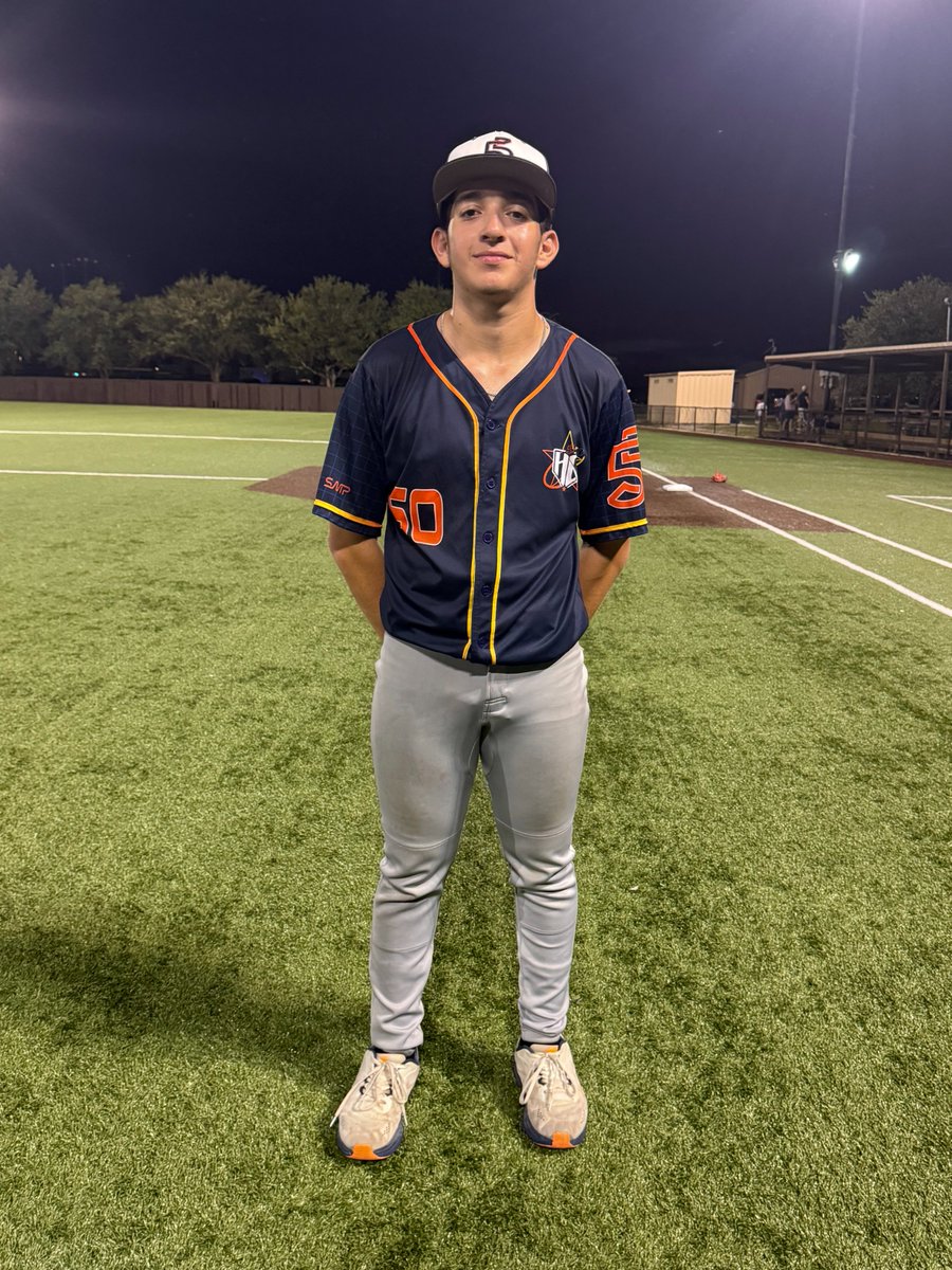 FiveToolTexas's tweet image. F: @Hq55Baseball 5, Team Houston 3
PoG: @RaullLealll 5.1 IP, 8K, H, 3R