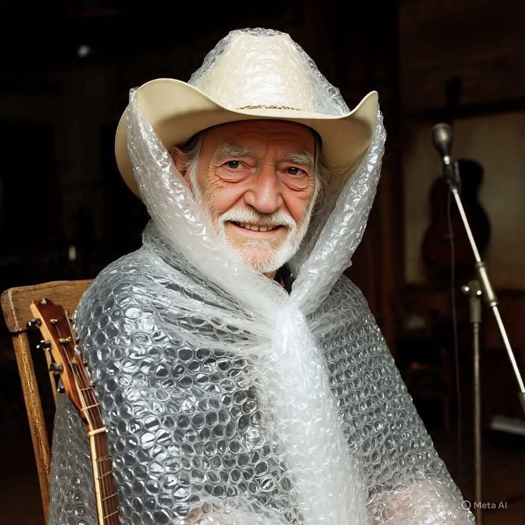 LadyDLuvs420's tweet image. Bubble wrap Willie Nelson.