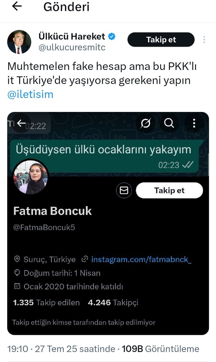 T_zaferi3's tweet image. Fake değil Tülkücü!

El ele kol kola yürüdüklerinizden, toz konduramadıklarınızdan, kardeşlerinizden sadece bir tanesi!
Üstelik öğretmen. 

@ulkucuresmitc