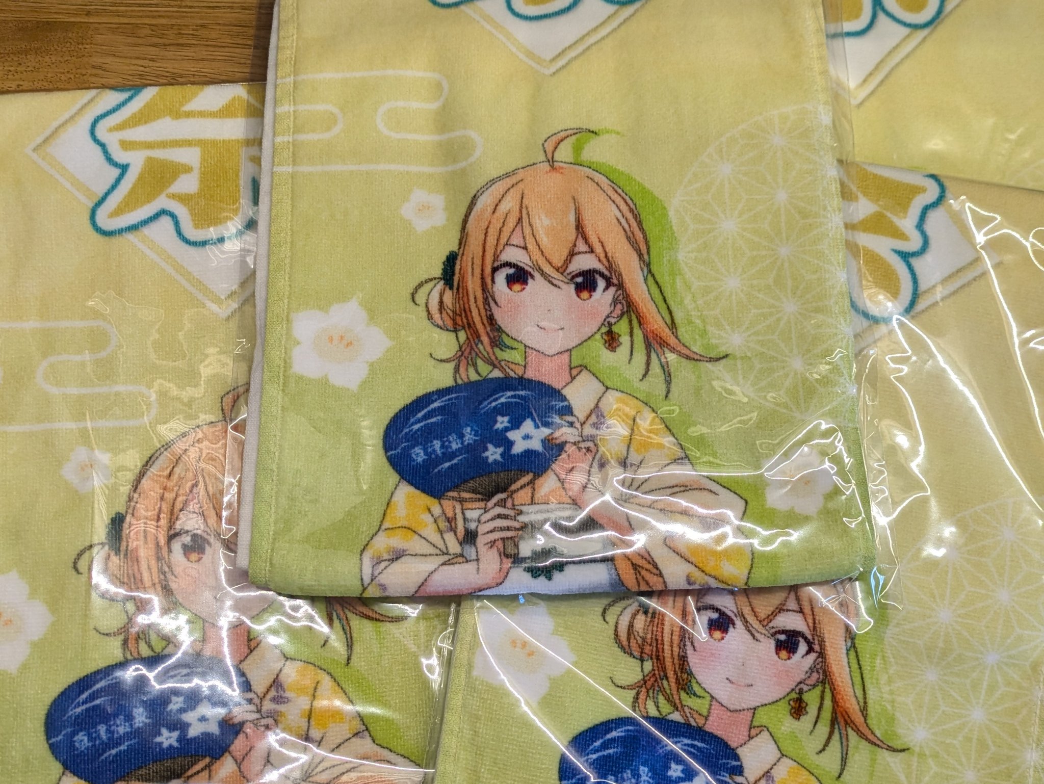 温泉むすめ　草津結衣奈ちゃん　ジャンボバスタオル 草津結衣奈ちゃんグッズ 草津温泉BT観光案内所で新発売