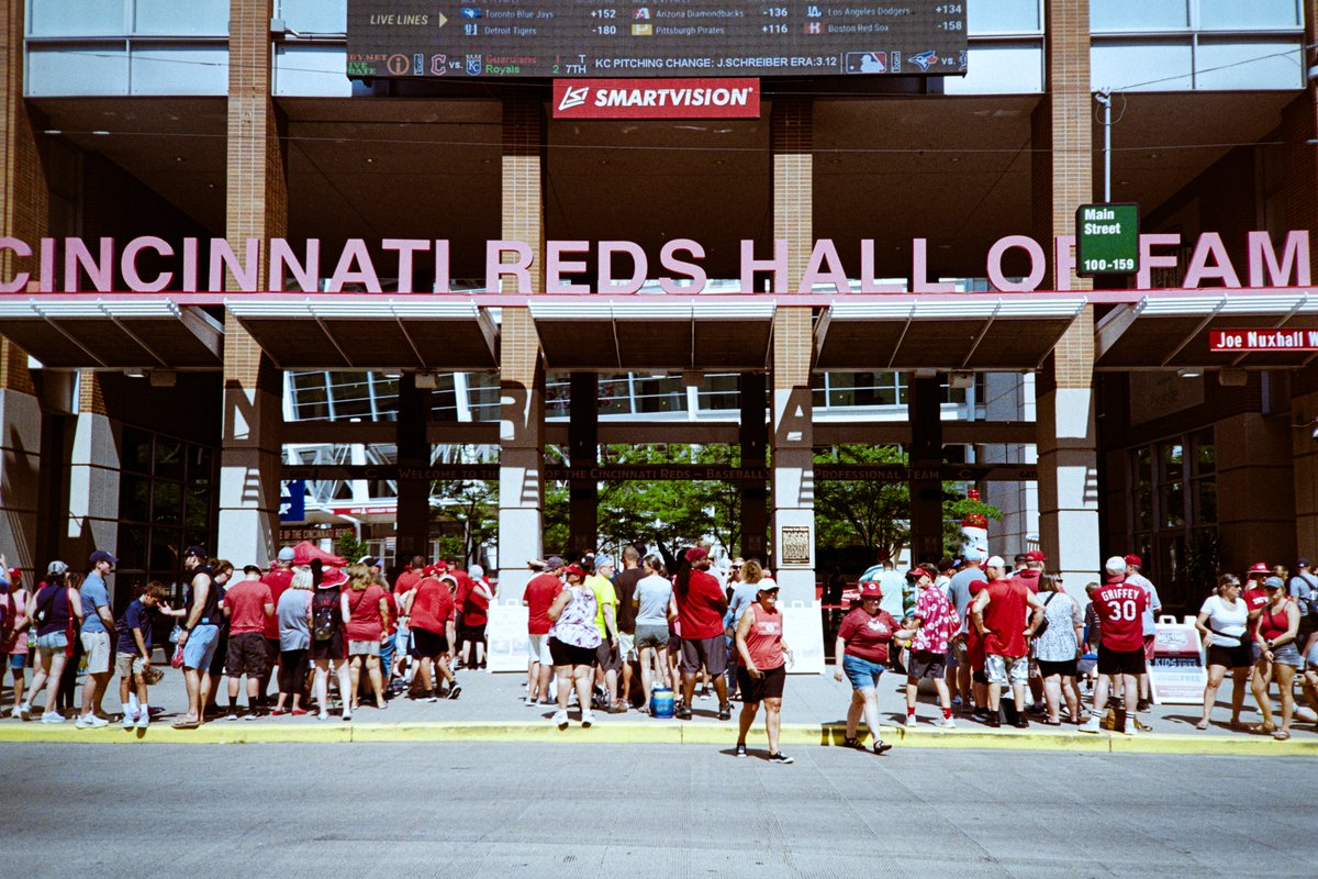 CrisRitchiePics's tweet image. The film and the camera, and a few shots I made with it from the Reds game yesterday.
First MLB game since I was a kid. Brutally hot, but a lot of fun.