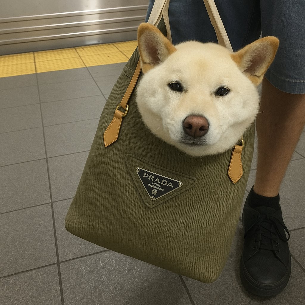 Chasing_Memes's tweet image. just a dog in $bag.