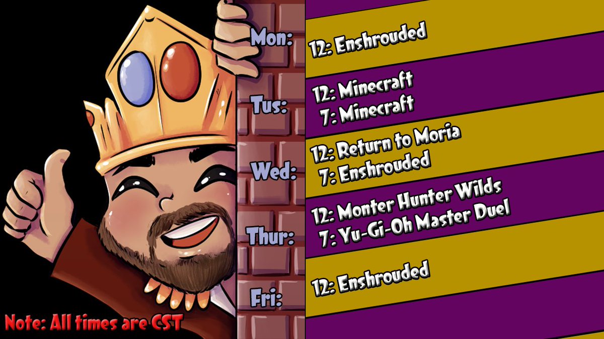 KingRayRay_Ray's tweet image. This coming week!

#KingRayRay_Ray #twitchstreamer #smallstreamer #TheShowStreamTeam #varietygamer
twitch.tv/kingrayray_ray