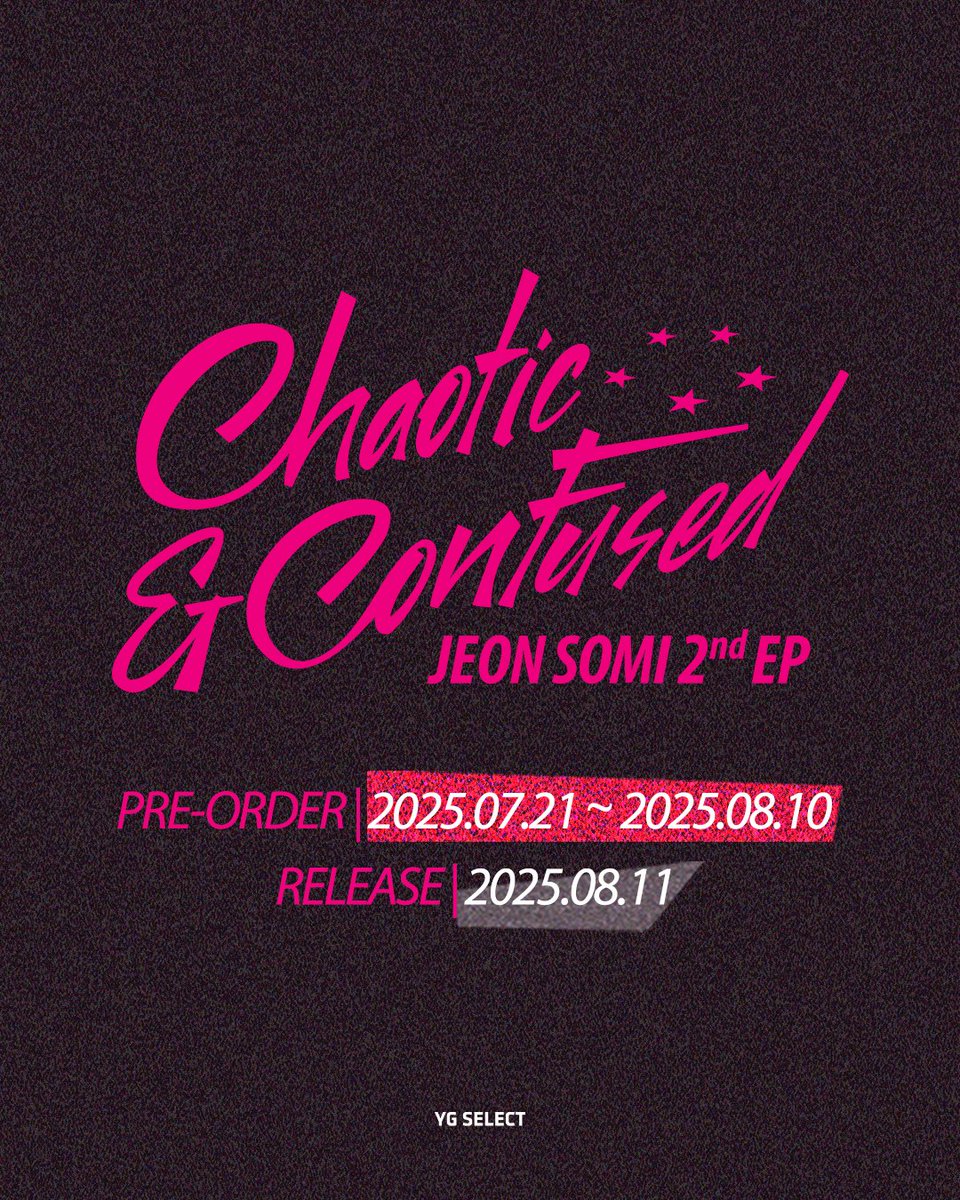 ygselect's tweet image. JEON SOMI 2nd EP ALBUM
๐ช๐๐๐๐๐๐ &amp; ๐ช๐๐๐๐๐๐๐
๐
PRE-ORDER | 2025.07.21. (MON) - 2025.08.10. (SUN)
โจRELEASE | 2025.08.11. (MON)
๐๏ธ๐๐๐๐ ๐๐๐
YG SELECT๐bit.ly/4m03mjP
๐๐ฌ๐ ๐๐๐๐๐พ๐ ๐๐๐พ๐๐๐๐๐๐ ๐ฝ๐๐๐๐๐๐
๐ฟSTANDARD ver.
๋จํ(1์ฅ) ๊ตฌ๋งคโฆ