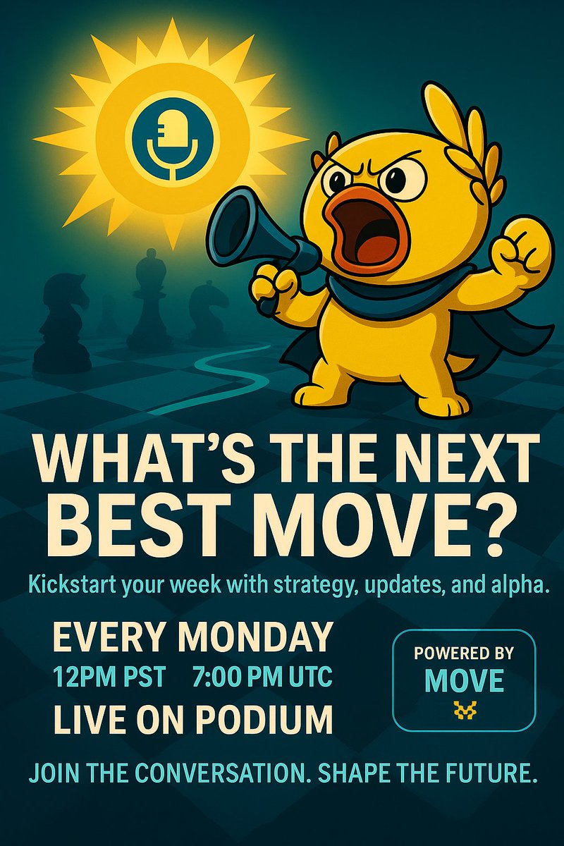 We have another Whats the Next Best Move happening tomorrow on podium. Available in—app and via nexus.myfihub.com 
What are the Moves we should be discussing or bringing up? What is the alpha of the week we need to be looking out for?