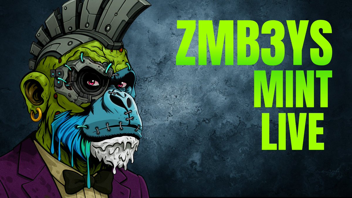 mnk3ylabs's tweet image. We are so close to mint out, the champagne is on ice.
nftlaunch.app/mint/zmb3ys
Rise of the ZMB3Y Tribe.