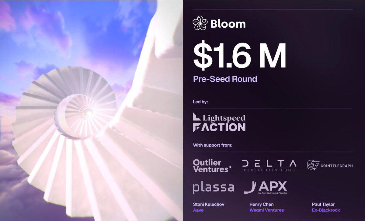 hcrypto701's tweet image. πͺπͺ Early Alpha - Bloom Waitlist / Early Access! @bloomsocialhq
β’ Total Raised : $1.6M
β’ Cost : $0 (FREE)
β‘οΈ From Here : bloom.social
Submit your email address
- Verify Email
- Done'
π€π€ + RT + Comment + Bookmark π