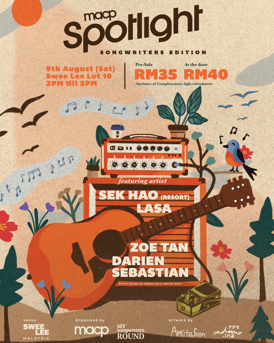 Happening in Kuala Lumpur this 9 August at Swee Lee Lot10! Each tickets come with complimentary light refreshments 

Get your tickets here: docs.google.com/forms/d/e/1FAI…