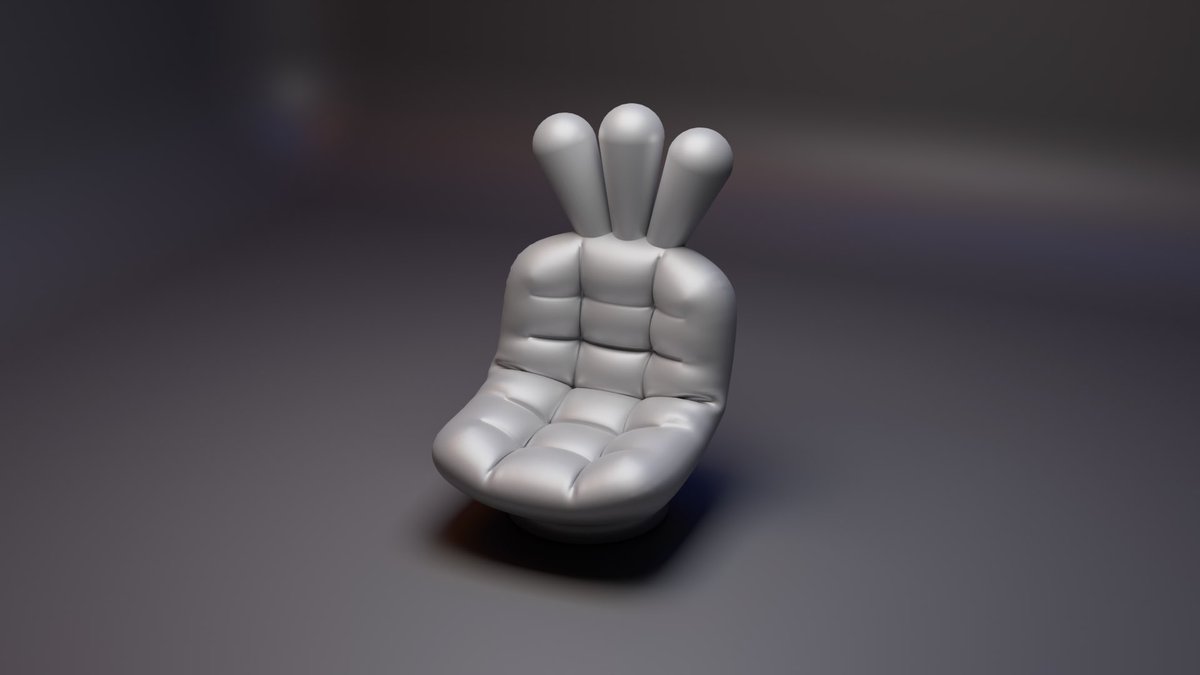 napicohammered's tweet image. おじぎちゃん専用のイスが作りたくてblenderで作って3Dプリンターで出力してみた❕
おじぎも満足気
#blender #blender初心者 #b3d