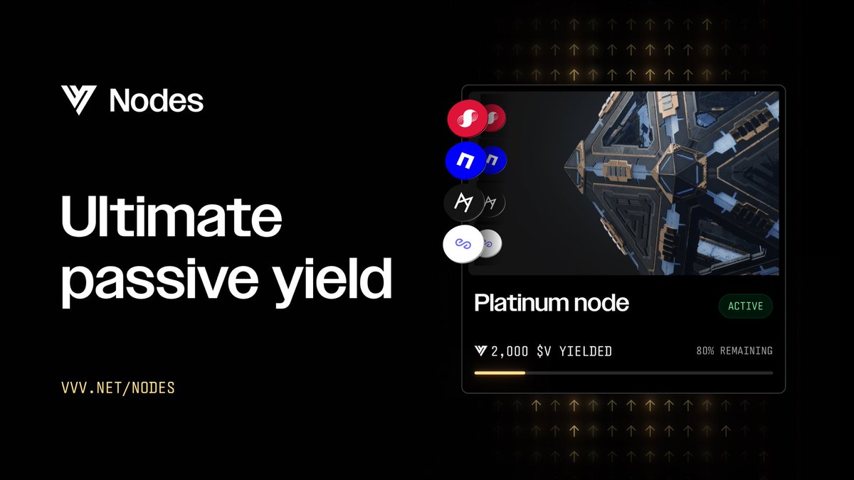zackilsch21's tweet image. No project aligns better with my crypto investing strategy than @vvvdotnet
Upgrading my nodes was an easy decision after three years in this community VC where integrity, knowledge, and execution drive the all-star vVv team's decisions
The opportunity for passive income from…