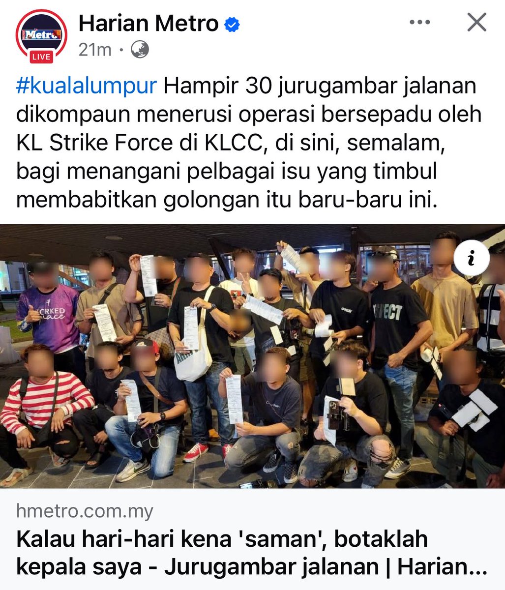 SyedAkramin's tweet image. Semalam KL Strike Force telah saman 30 jurugambar haram di depan KLCC. Tahniah @DrZalihaMustafa.
Banyak komplen berkenaan jurugambar ini telah diterima. Mereka telah scam ramai pelancong dan akhirnya Malaysia dapat nama yang buruk.