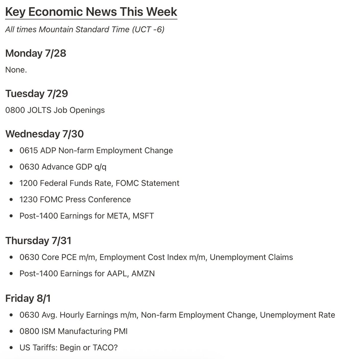 TreebeardTrades's tweet image. Big week.