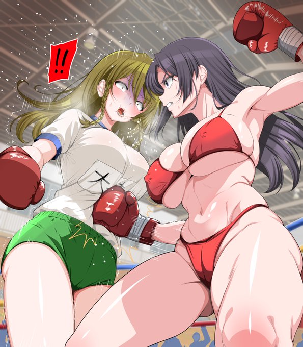 pixivとファンティアを更新💕
#ボクシングアリーナ・ネビュラ
渾身のボディ アッパーが効きますね!! 