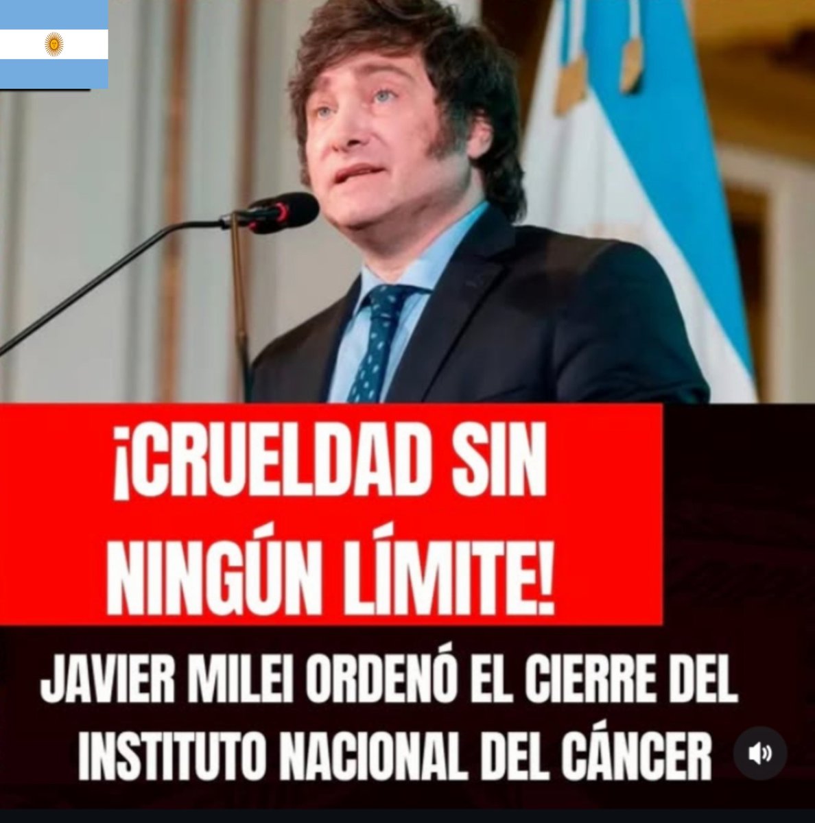 DOGDEGA's tweet image. 🇦🇷 ¿Cómo Argentino, estás de acuerdo con la decisión de Javier Milei de cerrar el Instituto Nacional del Cáncer?.