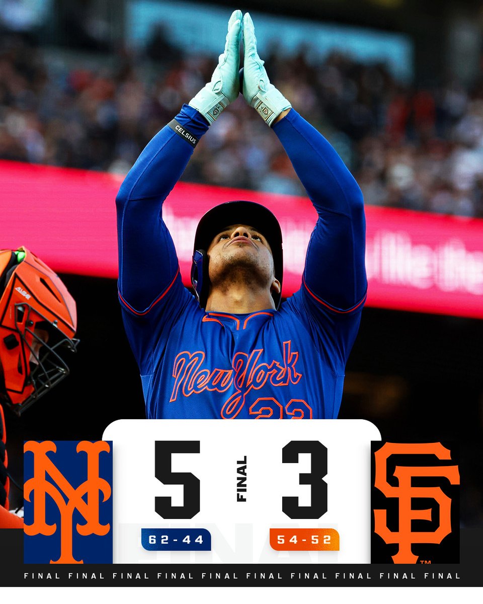 MLB (@mlb) on Twitter photo Juan Soto mashes a go-ahead homer
Ronny Mauricio goes 4-for-4 (HR, 2 2B)
Francisco Alvarez scores a pair of runs
The <a href="/Mets/">New York Mets</a> win their 7th in a row! #SundayNightBaseball Juan Soto mashes a go-ahead homer
Ronny Mauricio goes 4-for-4 (HR, 2 2B)
Francisco Alvarez scores a pair of runs
The <a href="/Mets/">New York Mets</a> win their 7th in a row! #SundayNightBaseball