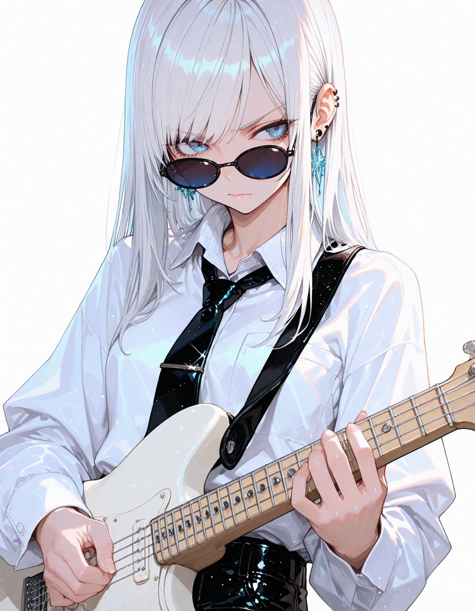 inuyama_inuo's tweet image. あの人、ステージ衣装の方が地味なのね･･･
「普段着だとギター弾きにくいんだって～💖」
ですよねえ～

#AIart