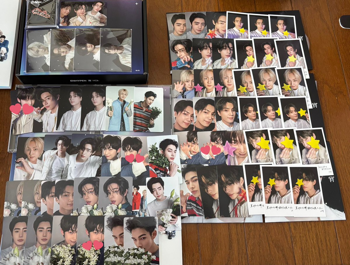 lm2e_u's tweet photo. @he06__ 初めまして、リプありがとうございます！
💕つけさせて頂いたトレカ4枚とシリアル4枚の交換いかがでしょうか？ https://t.co/I3h0Kh5k6E