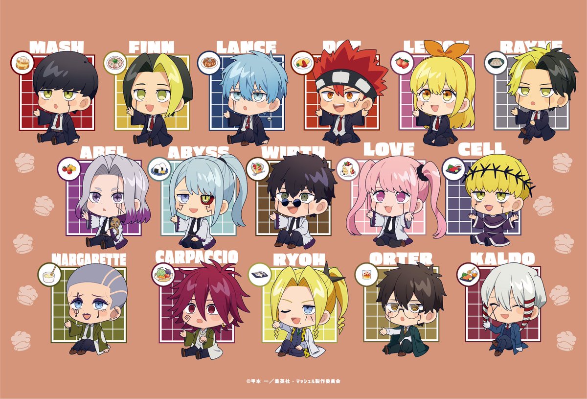 #ジャンプフェスタ 2025　「イーディス」ブースにて発売していた
アニメ『マッシュル-MASHLE-』 の「文化祭」をテーマにしたグッズの一般発売が開始！

アニメガ×ソフマップ【池袋・仙台・なんば】で下記の期間発売いたします！
◆8月1日(金)～8月17日(日)

※商品は入荷次第随時販売致します。