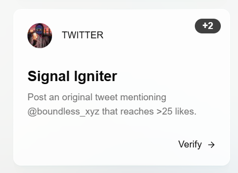 ShivKum20556640's tweet photo. 🚨 Boundless Sale Whitelist (Silver Badge) Task is Live!  Post a tweet about

@boundlesshq

25 likes needed 😀 https://t.co/3DbL9S5708