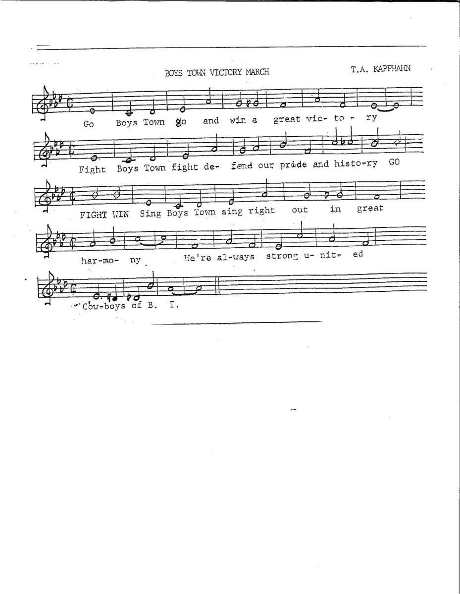 SuitUpVarsity's tweet image. Updated most wanted school song list. (And, here's the Boys Town Victory March music and lyrics!)