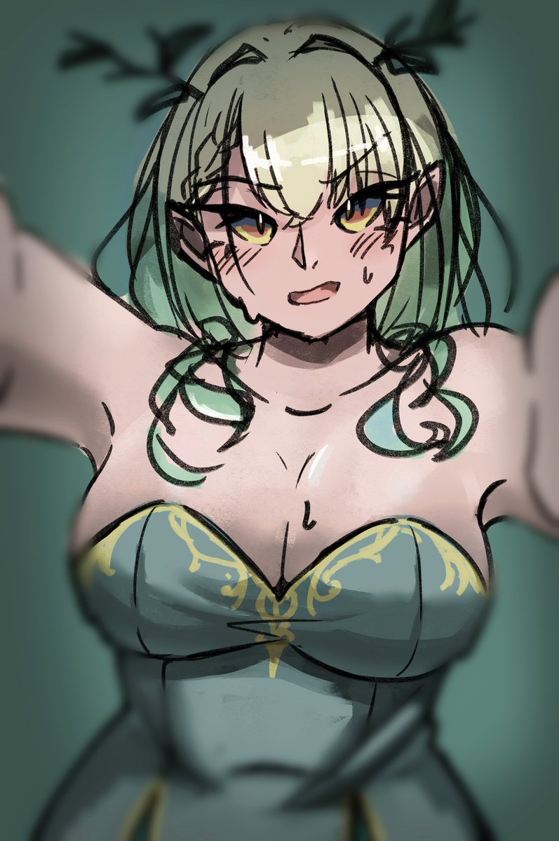 久しぶりにのんびり描けてます。ラフ