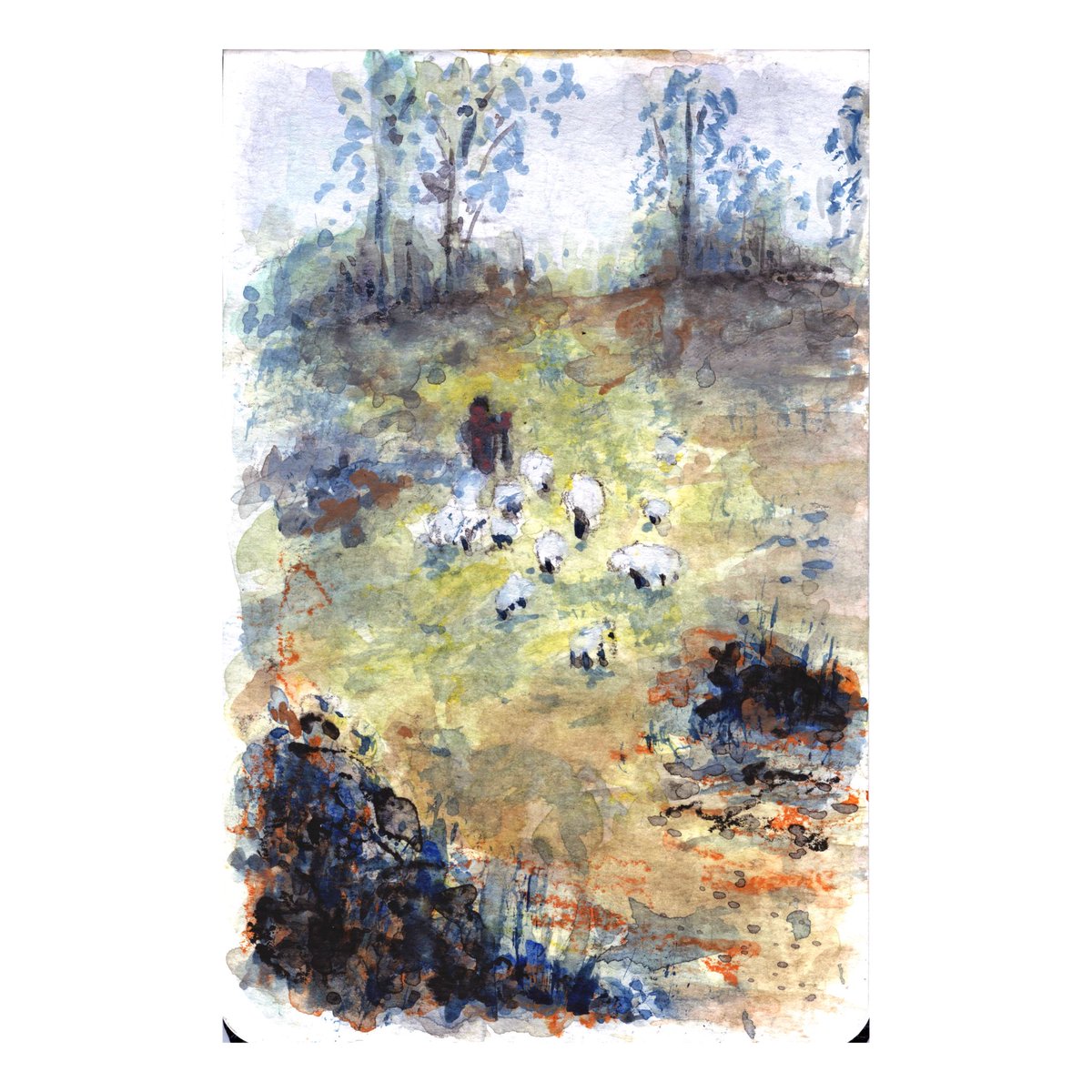 potvinmax's tweet image. Small watercolor
Landscape with sheeps