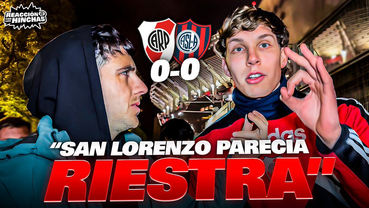 GHCardozo's tweet image. RIVER 0-0 SAN LORENZO
REACCIÓN CON LOS HINCHAS: youtu.be/Ik_prDbv9xQ?si…