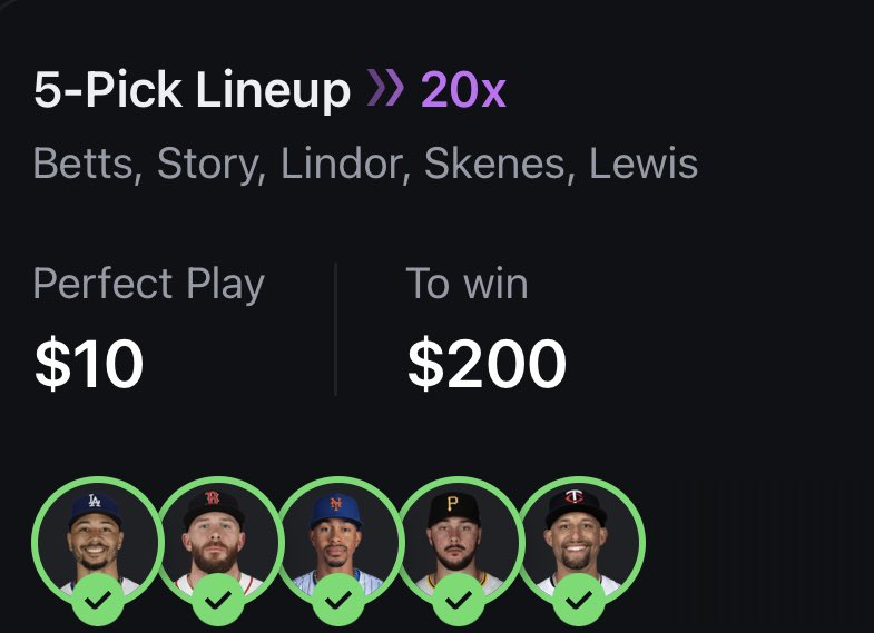 Cashed 2 more 20xs today the heater continues🔥 Made possible using the betr/dabble propfeed🤖