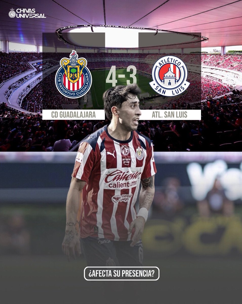 ChivasUniverse's tweet image. ¿CHIVAS HUBIERA GANADO CÓMODAMENTE SIN GOVEA EN EL CAMPO? 🤔
En mi opinión personal, sí. No digo que Omar Govea sea un mal jugador, pero sus características no son ideales para arrancar un partido como titular cuando el indiscutible en esa zona es Erick Gutiérrez y él ya realiza…