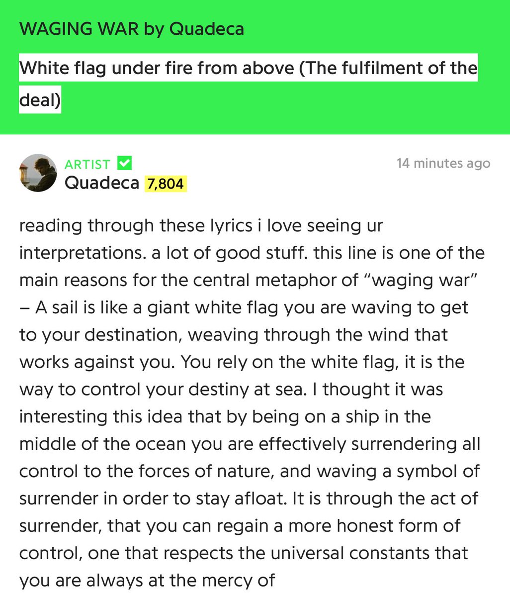 o_lcr's tweet image. .@Quadeca made some annotations on
lyrics on “WAGING WAR”
(for those that don’t use genius)