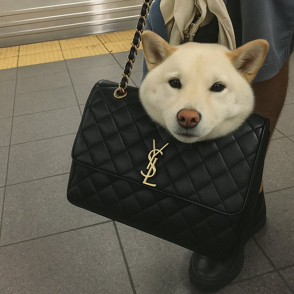 Chasing_Memes's tweet image. just a dog in a $bag