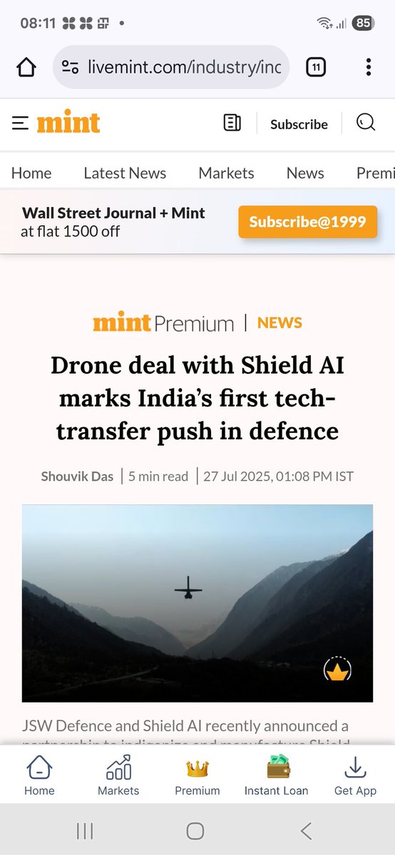 The #AI #Droneshield deal speaks for itself the urgency for India to make its military powerful. It is brute power that dictates today's geopolitics. #NationalSecurity #FutureReadyMilitary