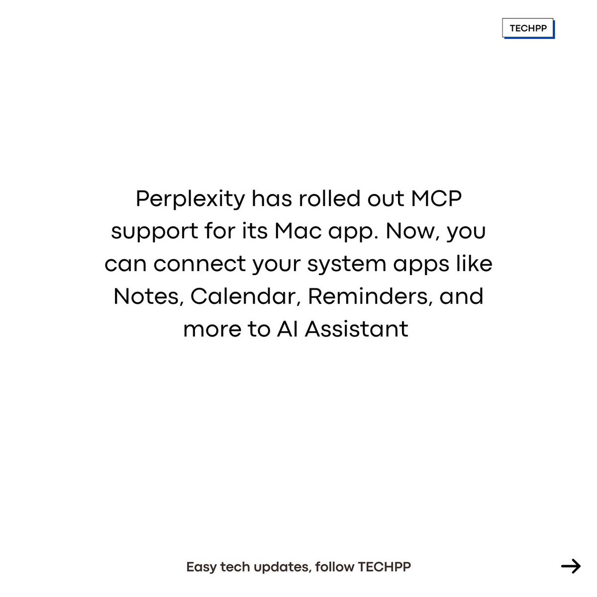 techpp's tweet image. Perplexity for Mac now supports MCP

#PerplexityAI #MacUpdate #Mac #MCP #Claude #AII #Apple