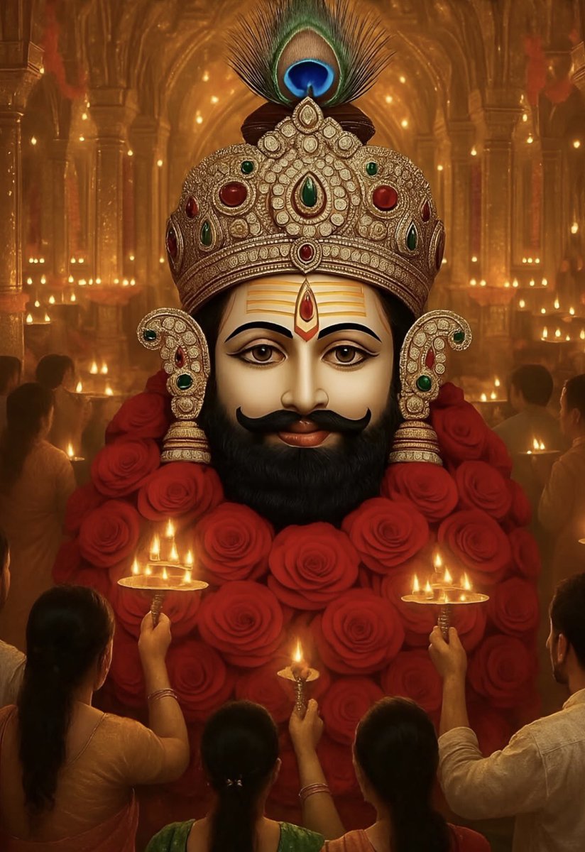 DivyaDhamm's tweet image. हारे का सहारा खांटू श्याम  हमारा 🙏