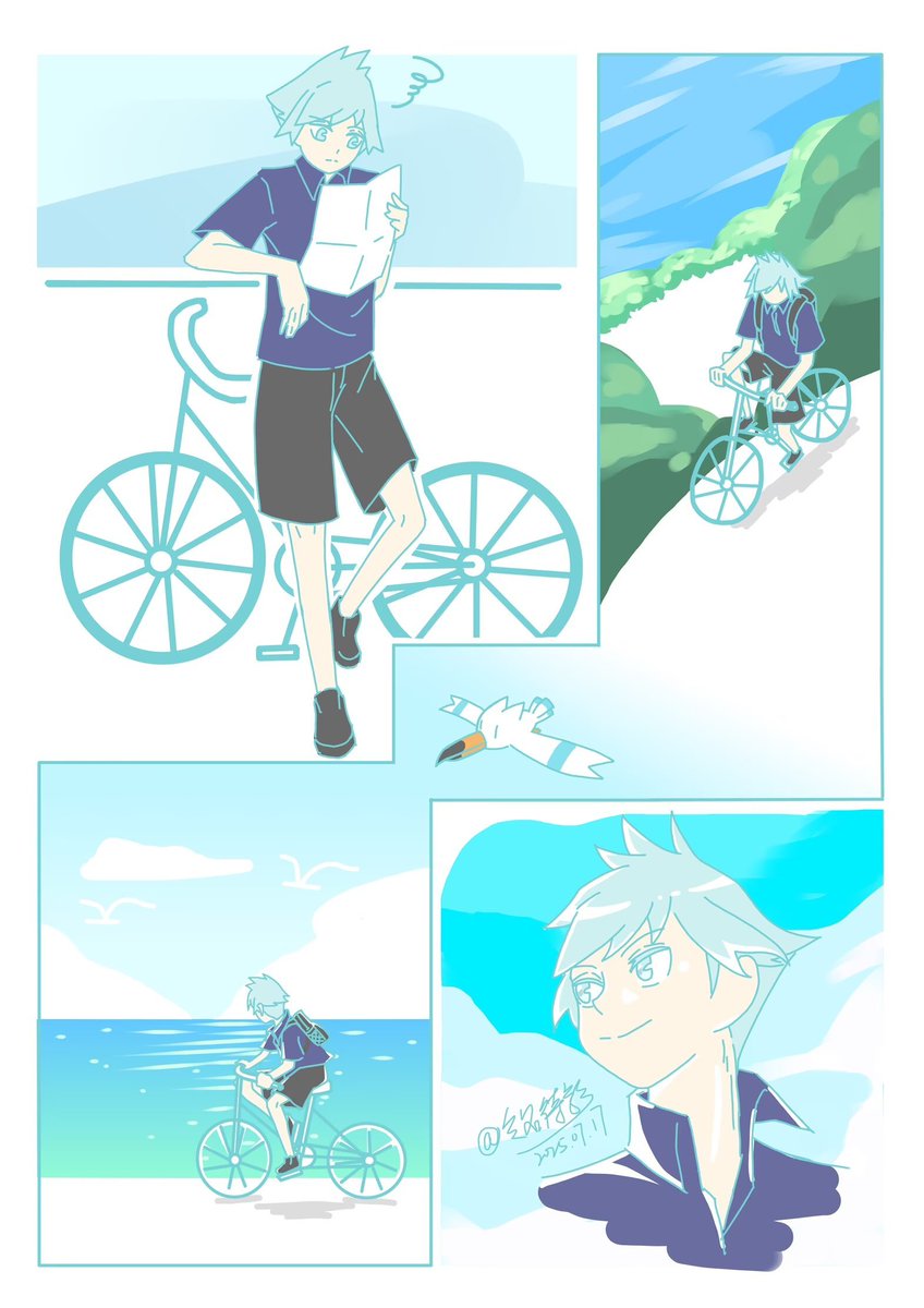 今まで一番好きな絵だ、青色は本当にきれい過ぎ
最初はダイゴくんが旅始まりの話をテーマとして描いたいが、今はめっちゃ見たい、どのポケモンと出会った、どんなストーリーが起こった、ポケモンの世界だからきっと幸せの話だと思う