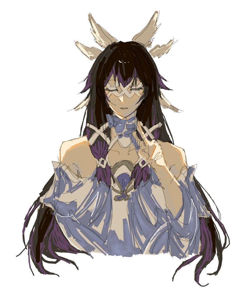 i drew columbina on roblox #genshinimpact #genshin #columbina