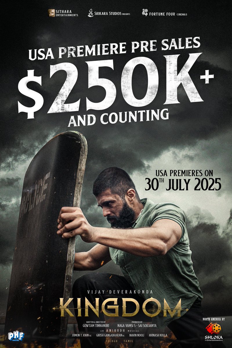 ShlokaEnts's tweet image. This ainโt a premiereโฆ ๐ฅ๐ฅ
This is a bloody takeover, $250K+ Pre Sales and counting!๐ฅ๐ฅ๐ฅ๐ฅ
#Kingdom ๐๐๐ ๐ฉ๐ซ๐๐ฆ๐ข๐๐ซ๐๐ฌ ๐จ๐ง ๐๐ฎ๐ฅ๐ฒ ๐๐๐ญ๐ก๐
North America Release by @ShlokaEnts