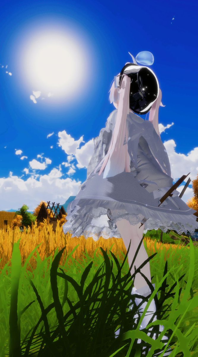mame_vrc's tweet image. 今日もお外が夏してる🌻🥵
#餅亭 #クエリン