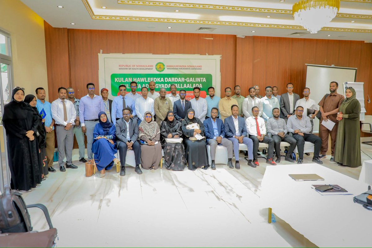 The Director General of the Ministry of Health  of the Republic of Somaliland, Dr. Ahmed Mahmoud Jama, officially opened a two-day meeting organized by the Department of Child Health and Vaccination, which focused on accelerating vaccination services and improving child health.
